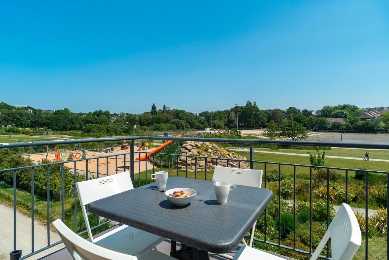 Les Thermes 521 - Appt Proche Plage Avec Piscine Partagee Concarneau Buitenkant foto